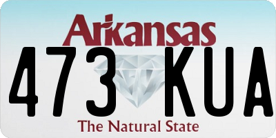AR license plate 473KUA
