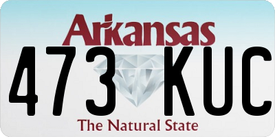 AR license plate 473KUC