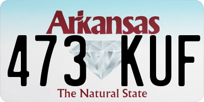AR license plate 473KUF