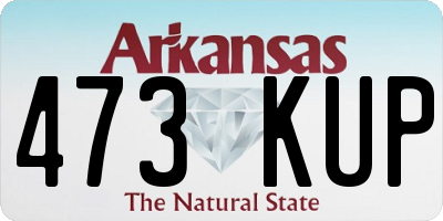 AR license plate 473KUP