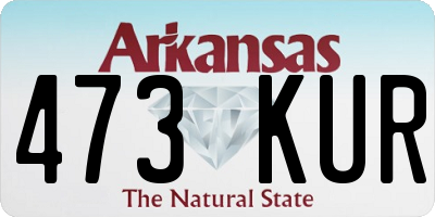 AR license plate 473KUR