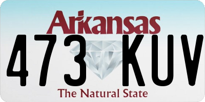 AR license plate 473KUV