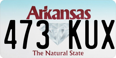 AR license plate 473KUX