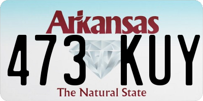 AR license plate 473KUY