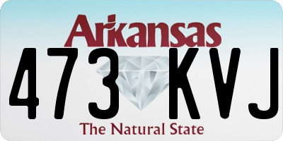 AR license plate 473KVJ