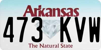 AR license plate 473KVW