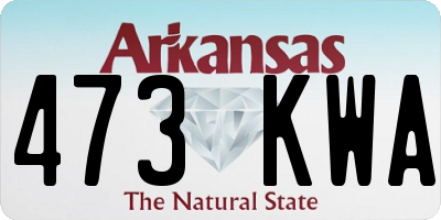 AR license plate 473KWA