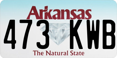 AR license plate 473KWB