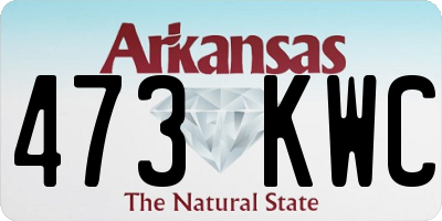 AR license plate 473KWC