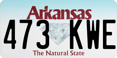 AR license plate 473KWE