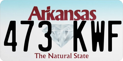 AR license plate 473KWF