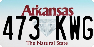 AR license plate 473KWG