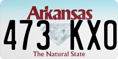 AR license plate 473KXO