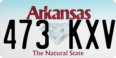 AR license plate 473KXV