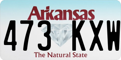 AR license plate 473KXW
