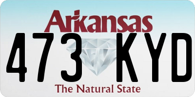 AR license plate 473KYD
