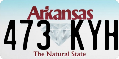 AR license plate 473KYH