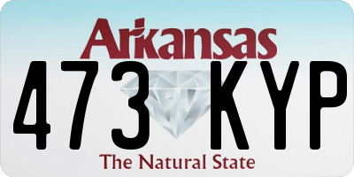 AR license plate 473KYP