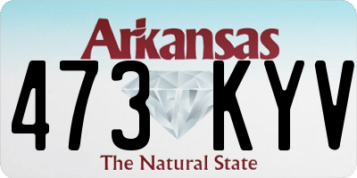 AR license plate 473KYV