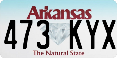 AR license plate 473KYX