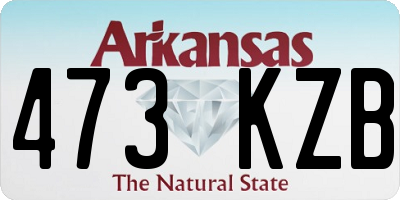 AR license plate 473KZB
