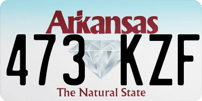 AR license plate 473KZF