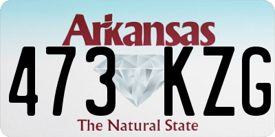AR license plate 473KZG