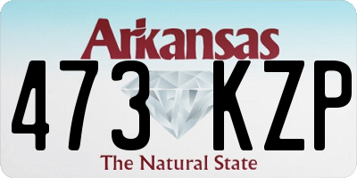 AR license plate 473KZP