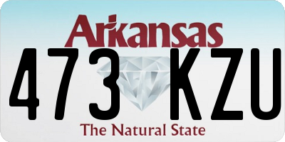 AR license plate 473KZU