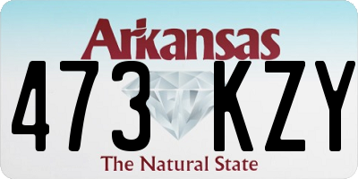 AR license plate 473KZY