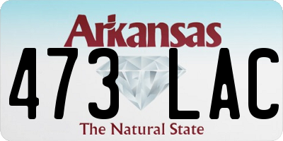 AR license plate 473LAC