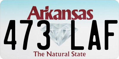 AR license plate 473LAF