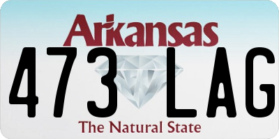 AR license plate 473LAG