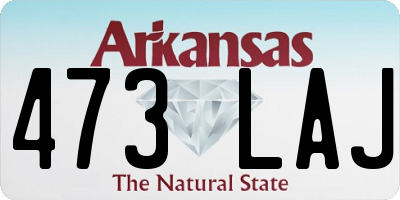 AR license plate 473LAJ