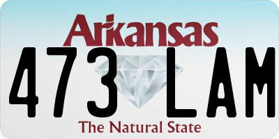AR license plate 473LAM