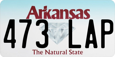AR license plate 473LAP