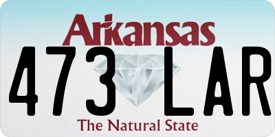 AR license plate 473LAR