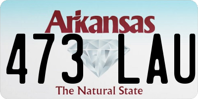 AR license plate 473LAU