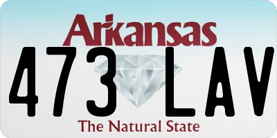 AR license plate 473LAV