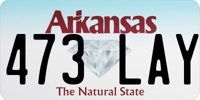 AR license plate 473LAY