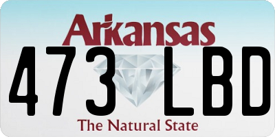 AR license plate 473LBD