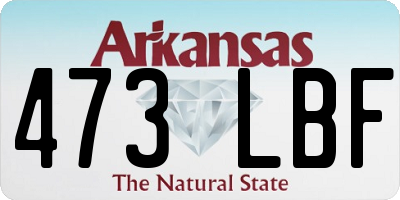 AR license plate 473LBF
