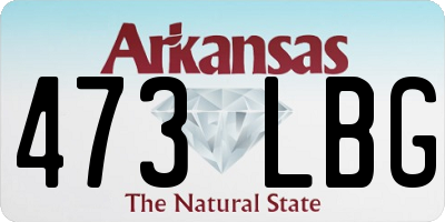 AR license plate 473LBG