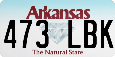AR license plate 473LBK