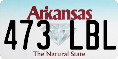 AR license plate 473LBL
