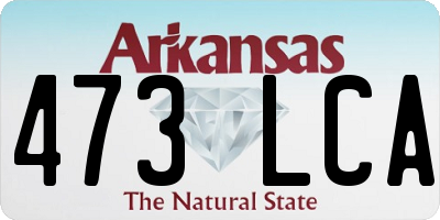 AR license plate 473LCA