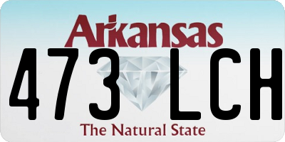 AR license plate 473LCH