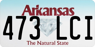 AR license plate 473LCI