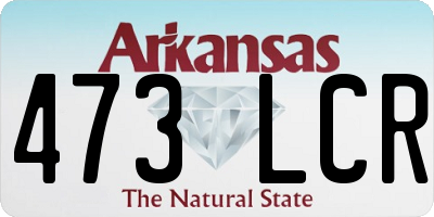 AR license plate 473LCR