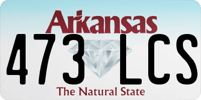 AR license plate 473LCS